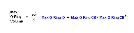 Maximum O-Ring Volume